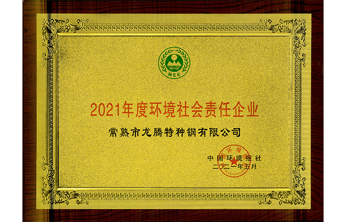 Special Steel -2021 Environmental and Social Responsibility Enterprise