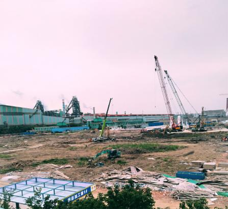 Construction of the Double High Line Project